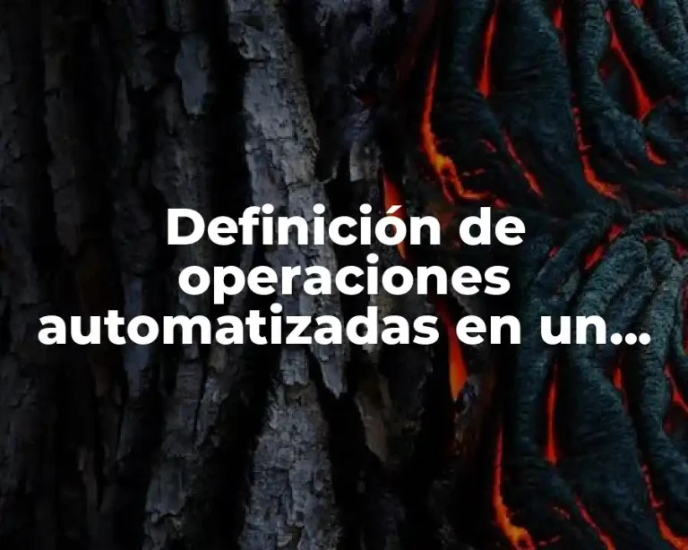 Definición de operaciones automatizadas en un procesador de texto