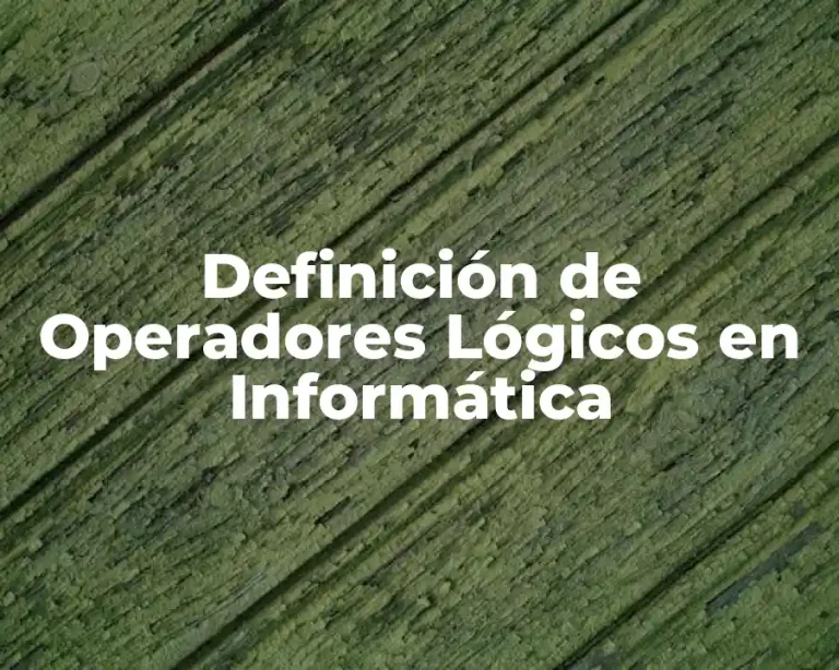 Definición de Operadores Lógicos en Informática
