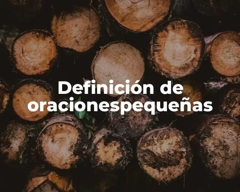 Definición de oracionespequeñas