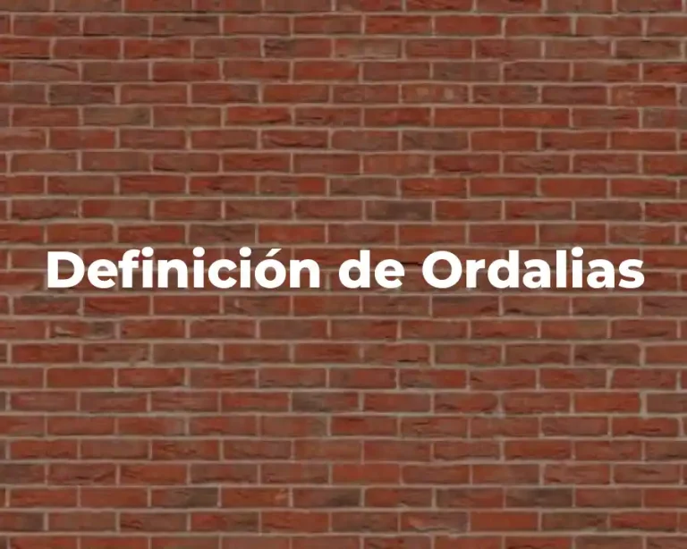 Definición de Ordalias