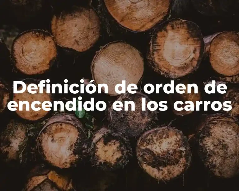 Definición de orden de encendido en los carros