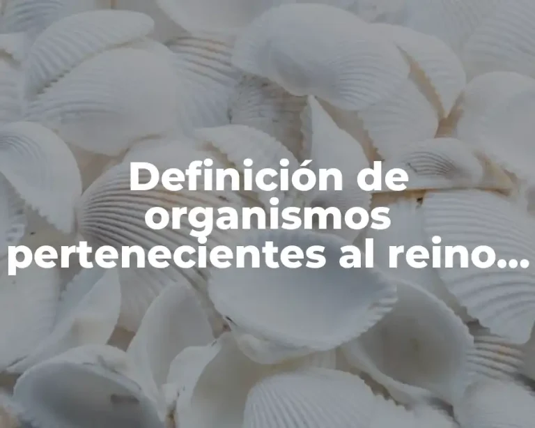 Definición de organismos pertenecientes al reino Monera