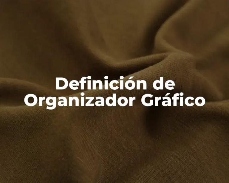 Definición de Organizador Gráfico