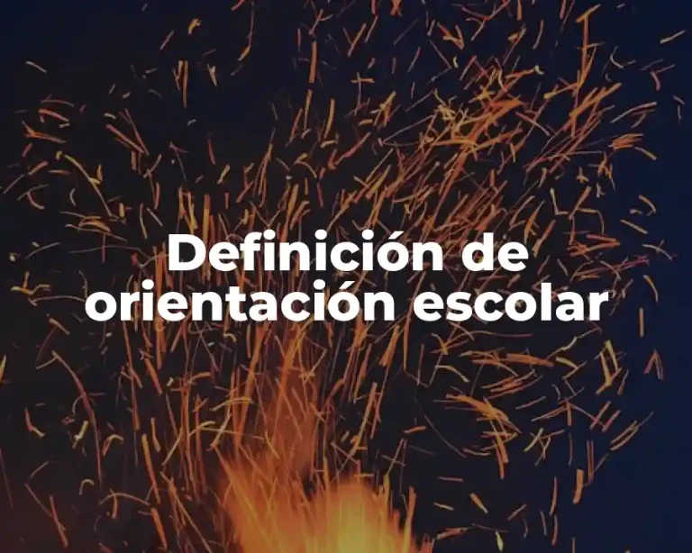 Definición de orientación escolar