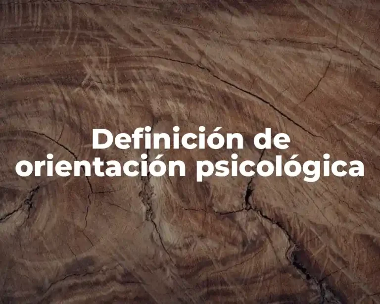 Definición de orientación psicológica
