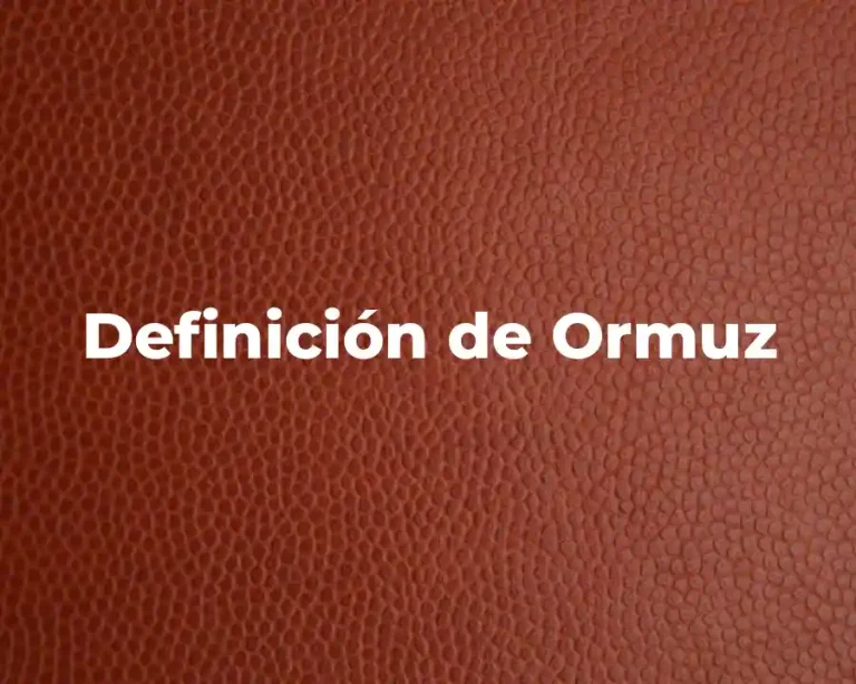 Definición de Ormuz