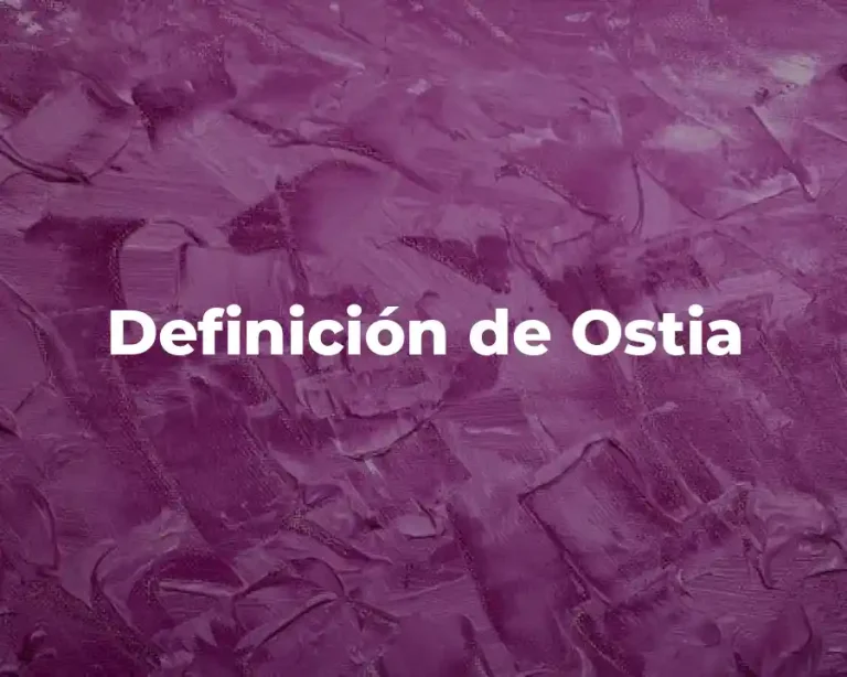 Definición de Ostia