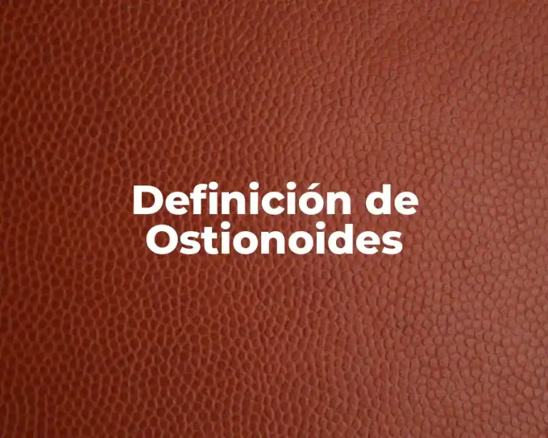 Definición de Ostionoides