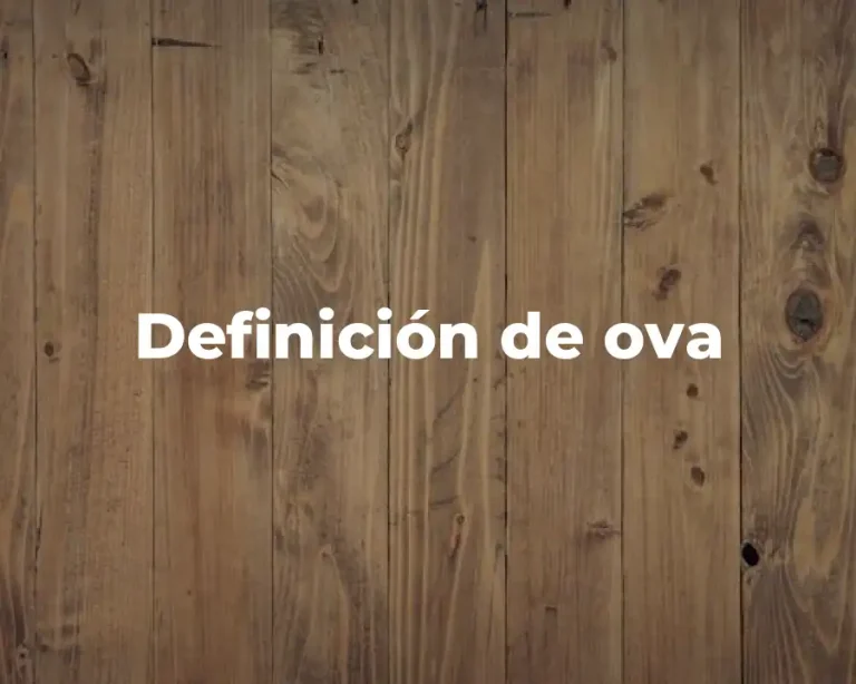 Definición de ova
