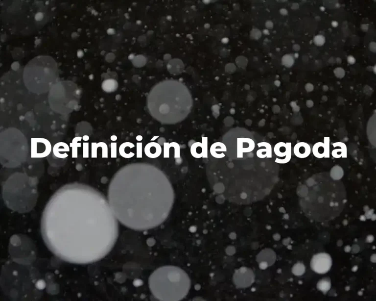Definición de Pagoda