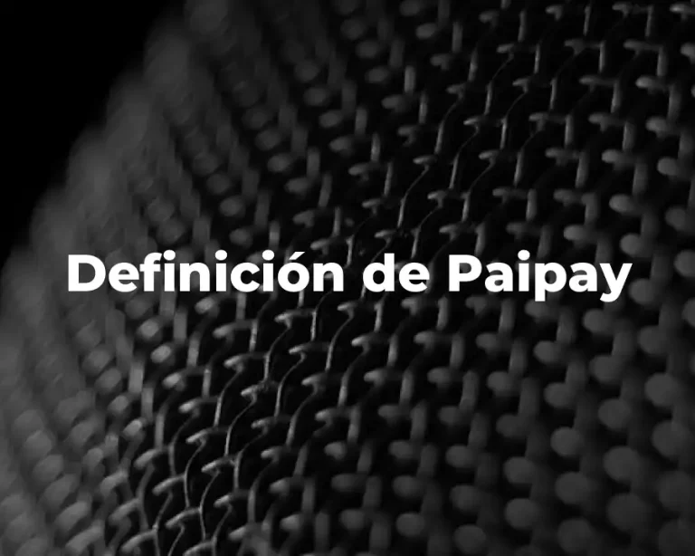 Definición de Paipay