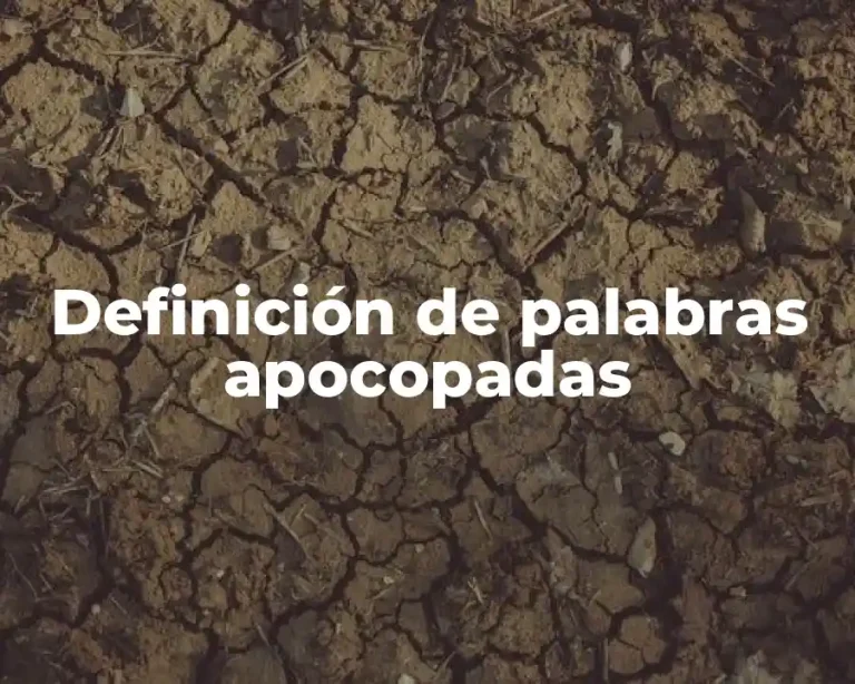 Definición de palabras apocopadas