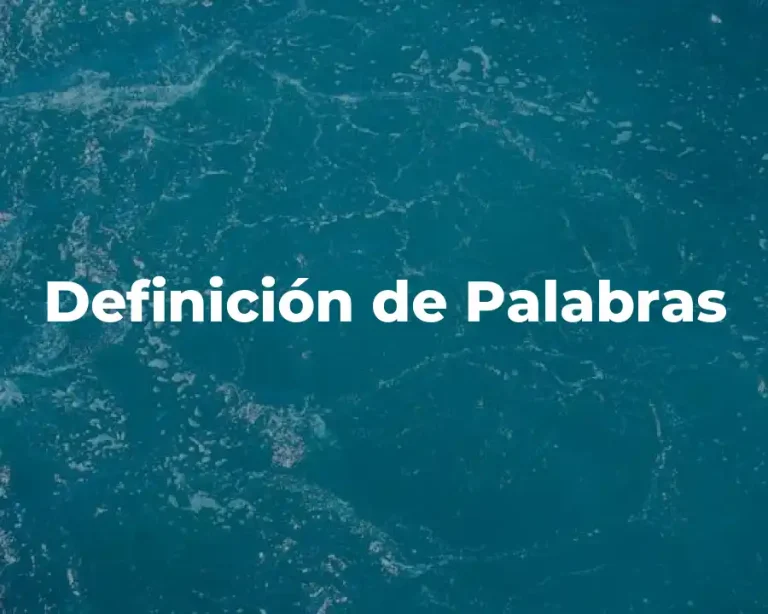 Definición de Palabras