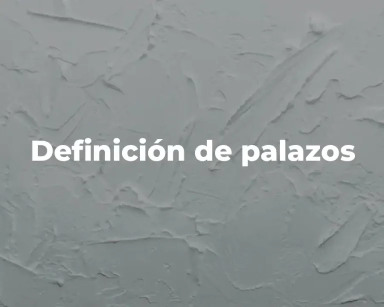 Definición de palazos