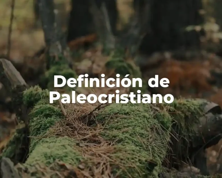 Definición de Paleocristiano