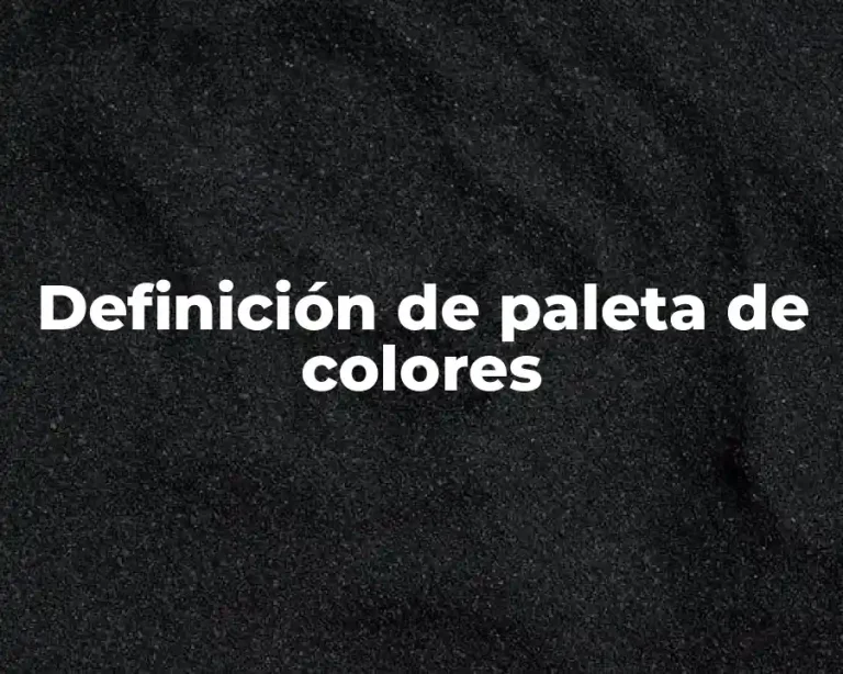 Definición de paleta de colores