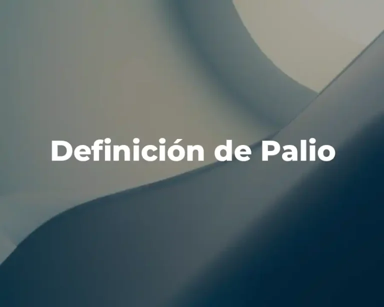 Definición de Palio
