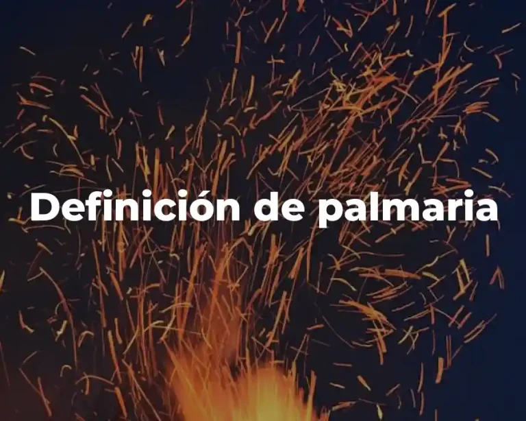 Definición de palmaria