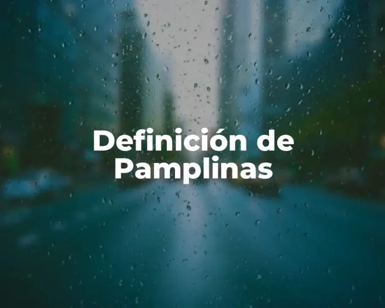 Definición de Pamplinas