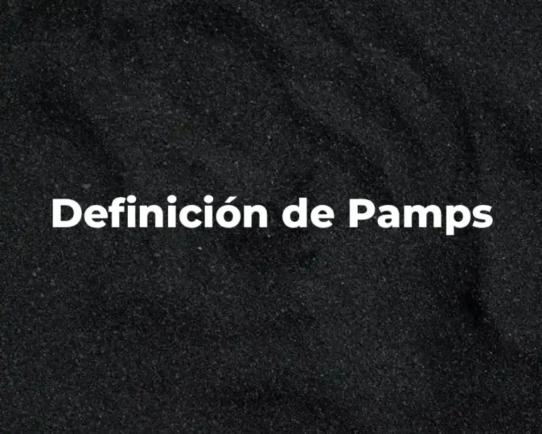 Definición de Pamps