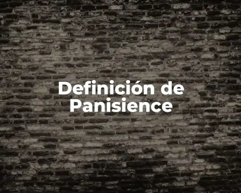 Definición de Panisience