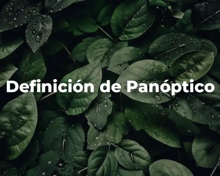 Definición de Panóptico