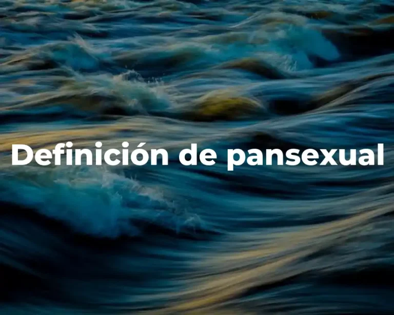 Definición de pansexual