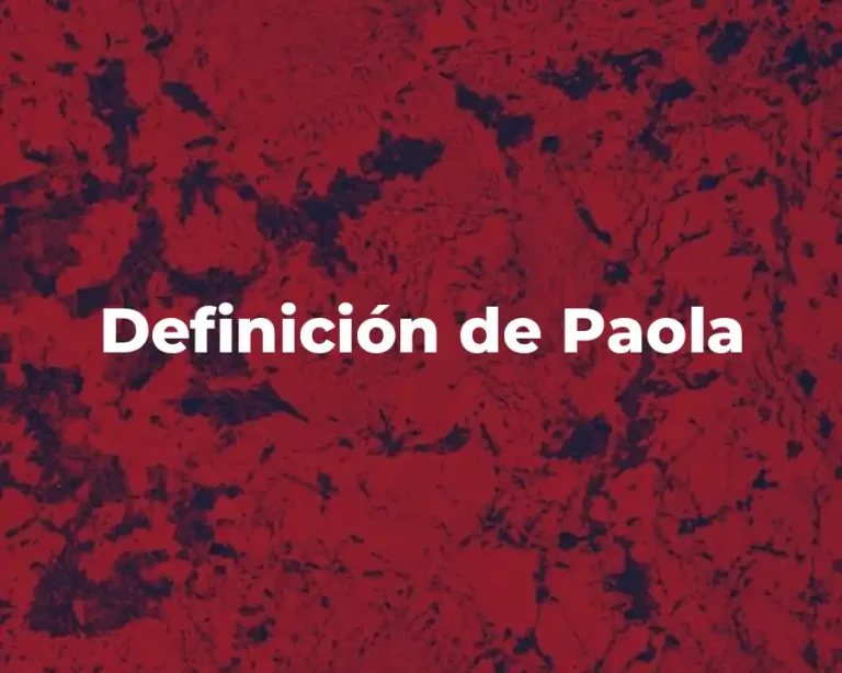 Definición de Paola