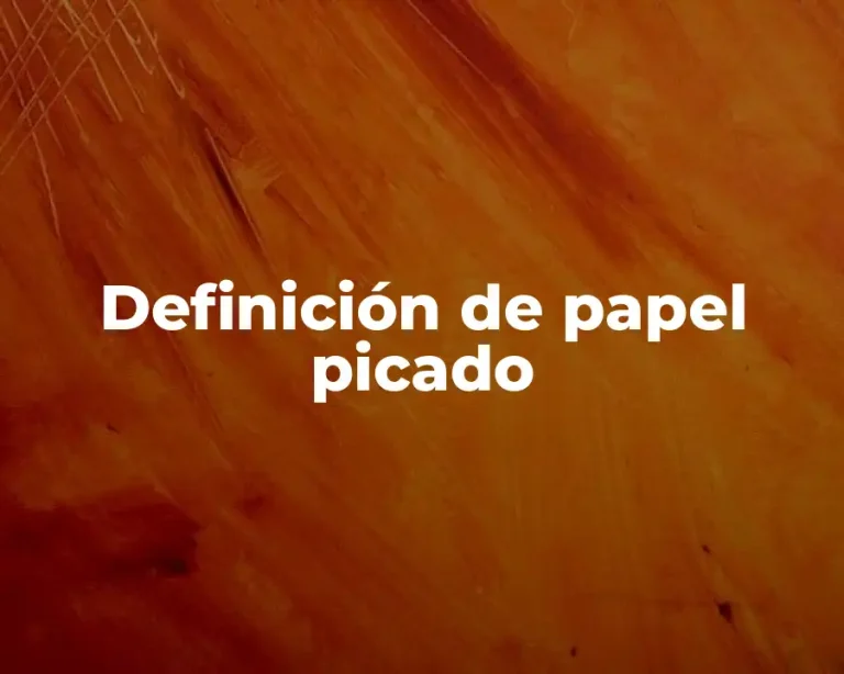 Definición de papel picado