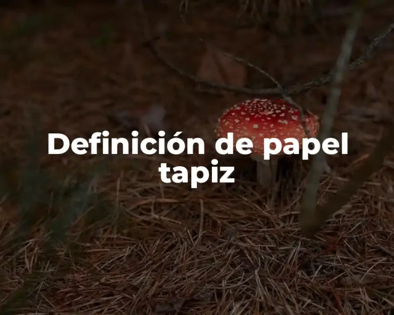 Definición de papel tapiz