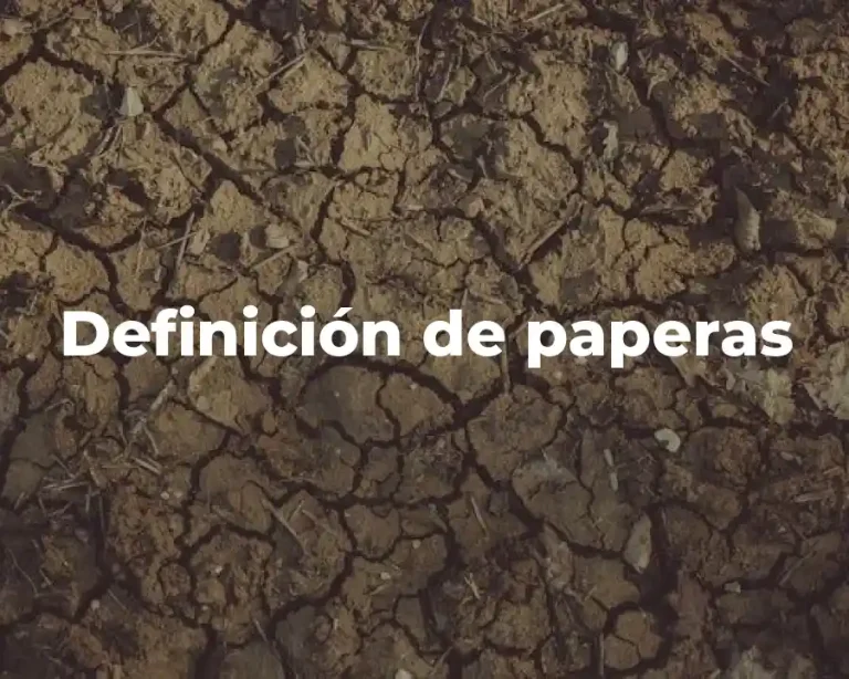 Definición de paperas