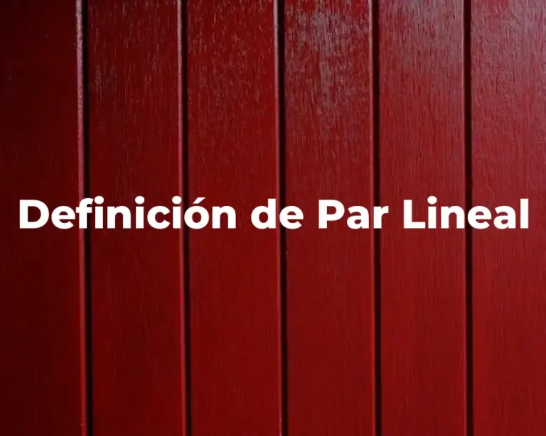 Definición de Par Lineal