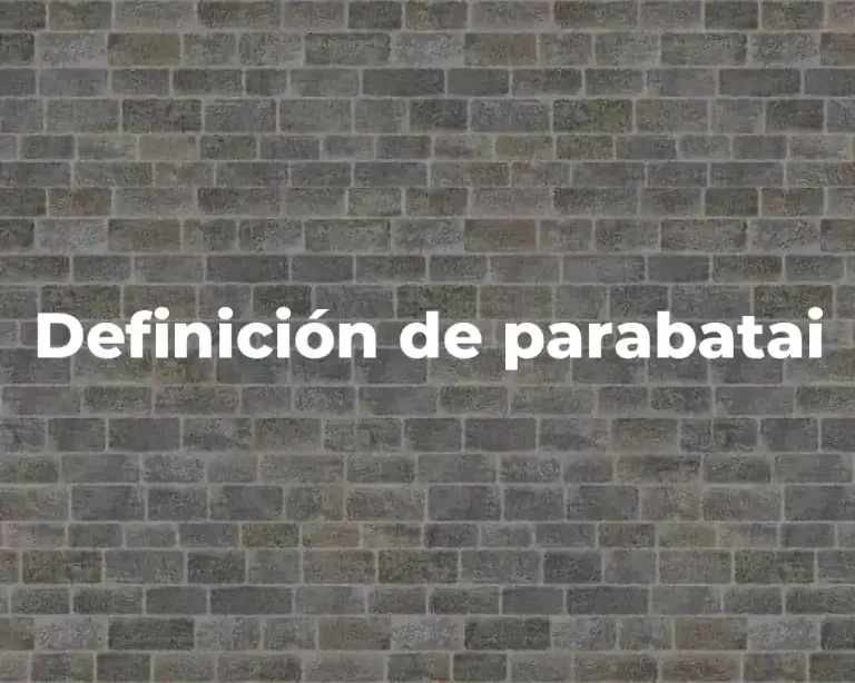 Definición de parabatai