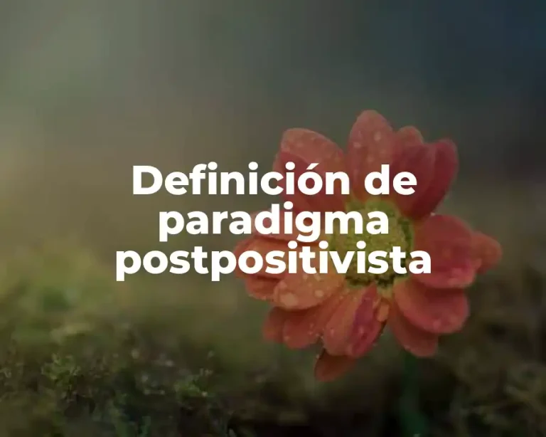 Definición de paradigma postpositivista