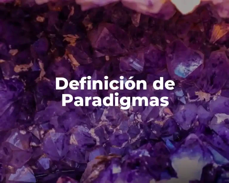 Definición de Paradigmas