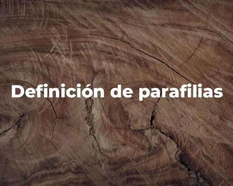 Definición de parafilias