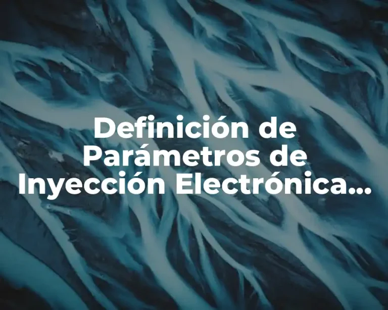 Definición de Parámetros de Inyección Electrónica Diesel