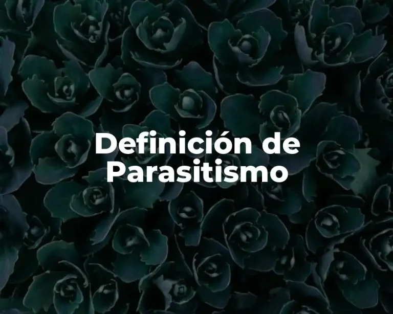Definición de Parasitismo