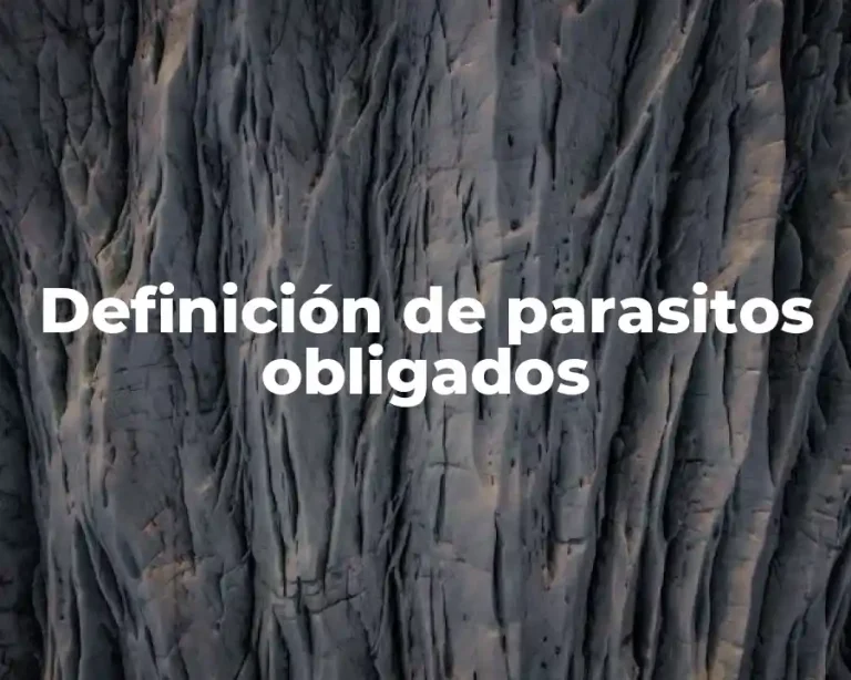 Definición de parasitos obligados