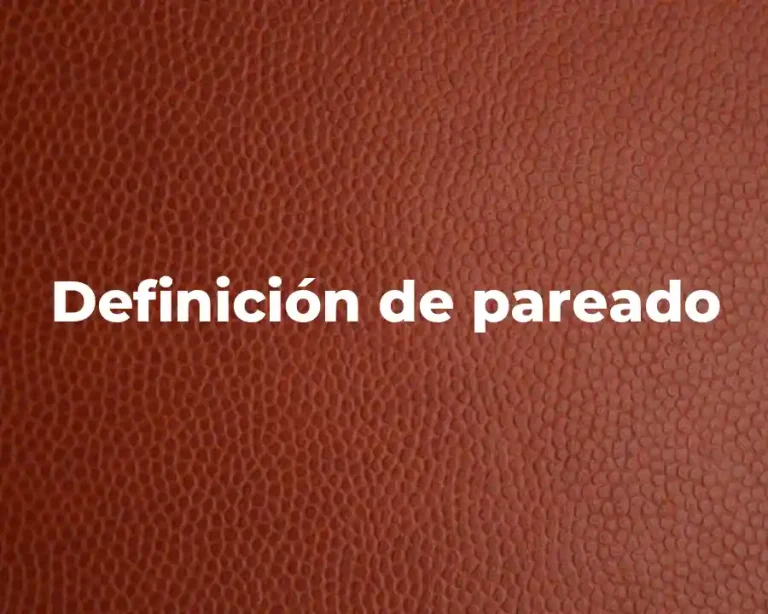 Definición de pareado