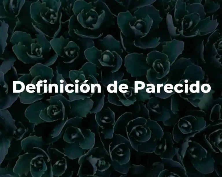 Definición de Parecido