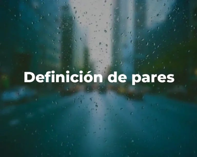 Definición de pares