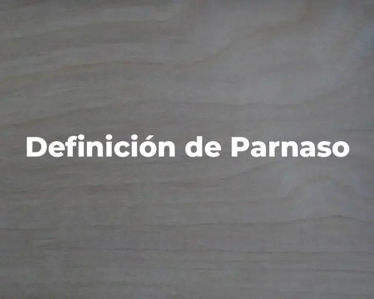 Definición de Parnaso