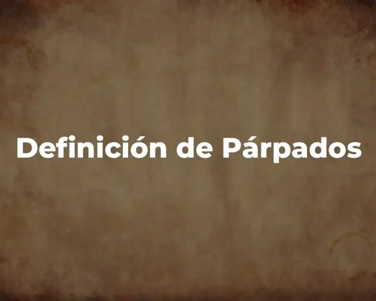 Definición de Párpados