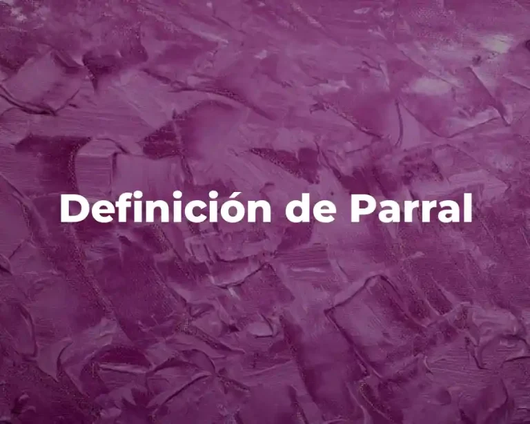 Definición de Parral
