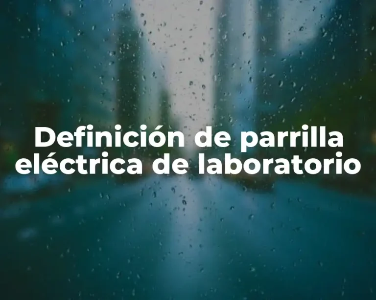 Definición de parrilla eléctrica de laboratorio