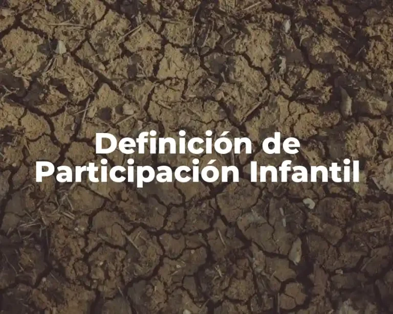 Definición de Participación Infantil
