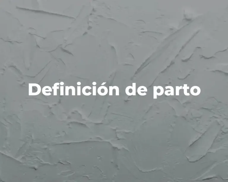 Definición de parto
