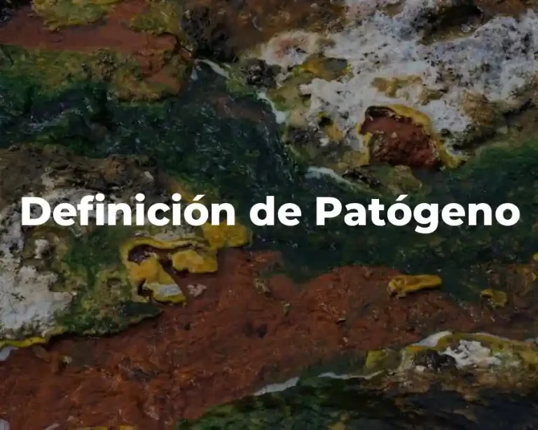 Definición de Patógeno
