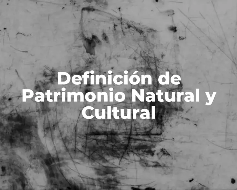 Definición de Patrimonio Natural y Cultural